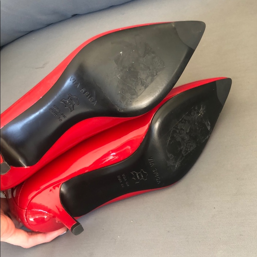 (Sold) Via Spiga Baronne Patent Leather Pointy Toe - Picture 8 of 8